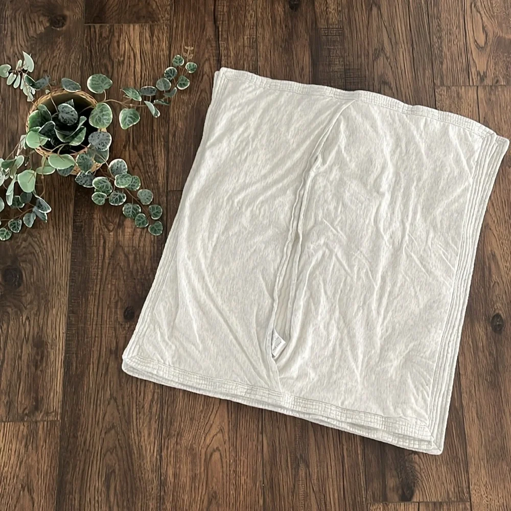 West Elm Cotton Cloud Jersey Euro Shams in Heather Grey (Set of Three)